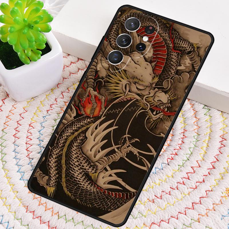 Legendary Chinese Dragon Silicone Phone Case For Samsung Galaxy Note 10 Pro S26 S25 S24 S23 S22 S21 Plus S25Ultra Capa Cover