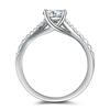 Lindon Classic Copper Alloy Zircon Ring Ladies Jewelry Wedding Promise Party Gift