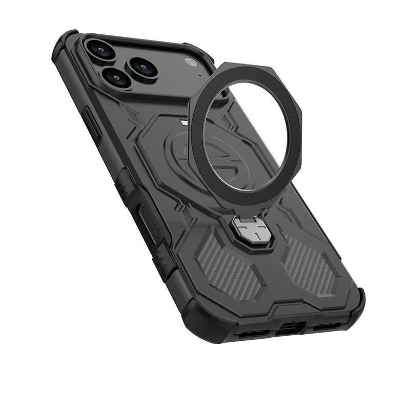 Magnetic Wireless Charge Cover For iPhone 17 Air Phone Holder Armor Back Case iPhone 17 Pro Max Cover For iPhone 17 Pro Max Case