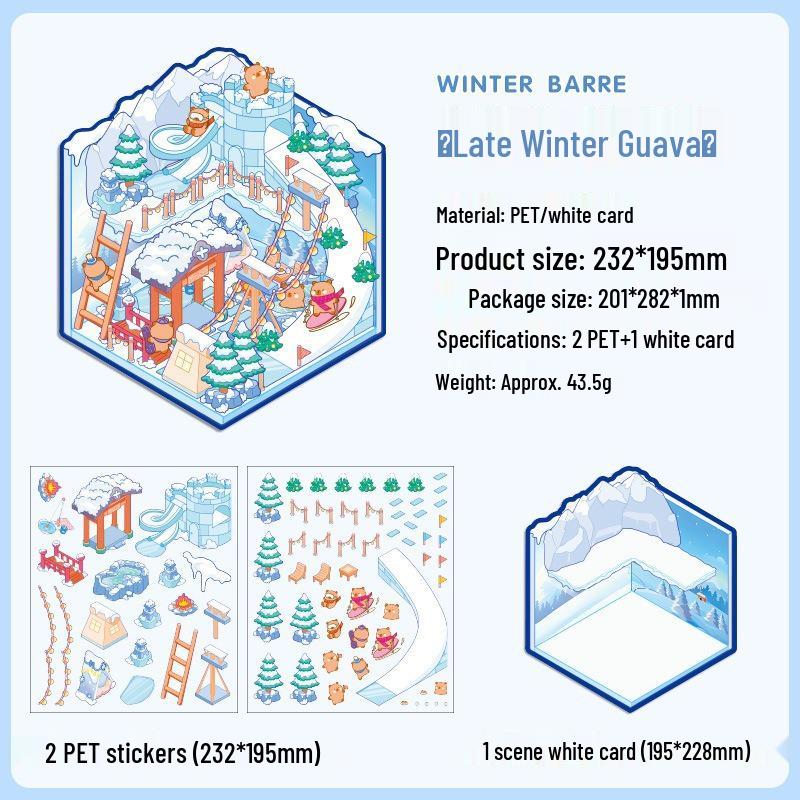 3D Miniature Scene Collage Stickers: Cute Decompression Handbook Stickers