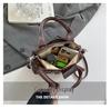 Women's Korean Style Casual Shirt with Solid Color and Single Shoulder Crossbody Handbag – 2025 Fashion Trend