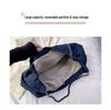 Chic Large-Capacity Denim Tote for Women - 2026 Artistic Versatile Casual Shoulder Bag for School and More
