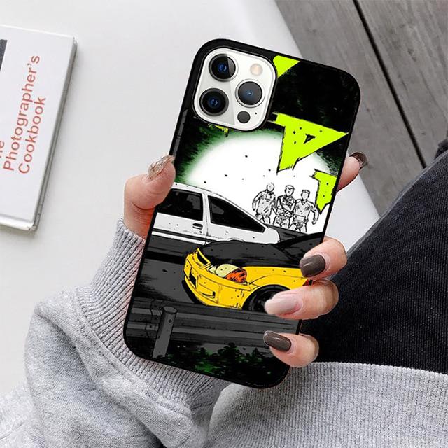 Initial D Mobile Phone Cases Cover For iPhone 17 Air 16e 15 14 12 13 11 Pro MAX apple Plus Coque