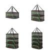 Breathable Mesh Hanging Drying Rack Vegetable Dryer with Rotating Hook Plant Hanging Net for Indoor and Outdoor Use