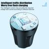 QC3.0+PD Type C Digital Vehicle Charger Quick Charge Cigarette Lighter Inverter 200W Car USB Fast Charging USB Charger Adapter Universal