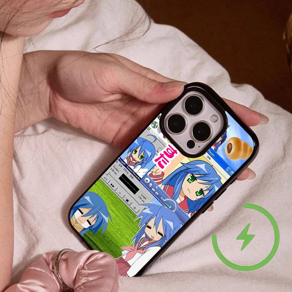 

Konata Izumi L-Lucky S-Star For Magsafe Wireless Charge Magnetic Phone Case For IPhone 17 16 14 13 12 11 15 Pro Max Plus iPhone 11