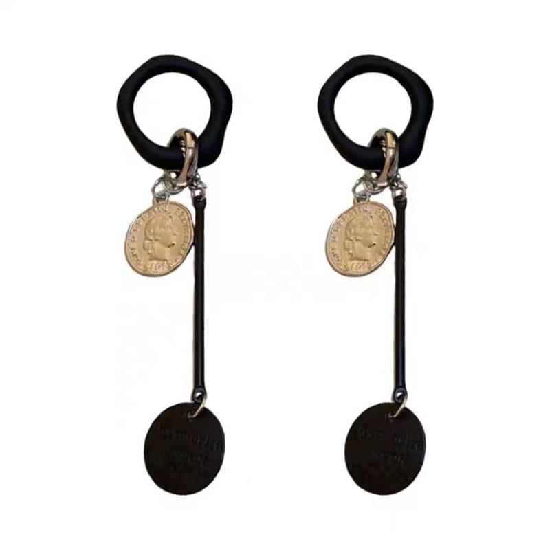 Elegant Black Butterfly Tassel Earrings - Sweet, Cool, and Versatile Design