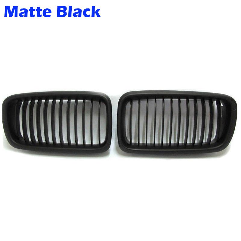 

Рифмованная решетка переднего бампера, матовая черная решетка с одной планкой, подходит для BMW 7 серии E38 1998-2001, автомобильные аксессуары Kidney Grille 3