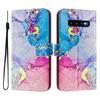 Luxus Flip Lederhülle für Samsung Galaxy S10+ Plus Flip Cover auf für SAM S10E S10 Lite 5G Brieftaschentaschen Blumenhüllen Schale 2025