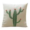 Timeless Tropical Flower Cactus Cushion Cover For Elegant Home Styling