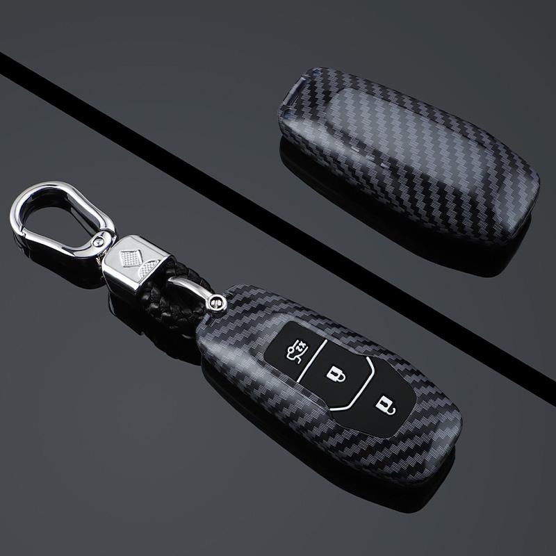 Abs Carbon Fiber For Ford Focus 3 4 St Mondeo 5 Mk5 Mustang F-150 Explorer Edge Fiesta Kuga Mk3 4 Abs Car Key Case Cover Keychai