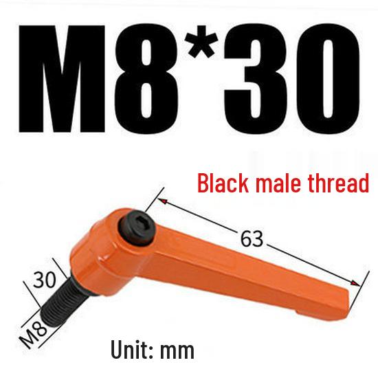 Adjustable Ratchet Handle L-Shaped Wrench with M5/M10/M16 Set Screw 7-Shaped Quick Lock Bolt