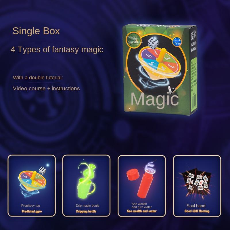 Magic Props Beginners Magic Tricks Kit Set Puzzle Simple for Child Exciting Magician Tricks Performance Show Boys Birthday Gifts