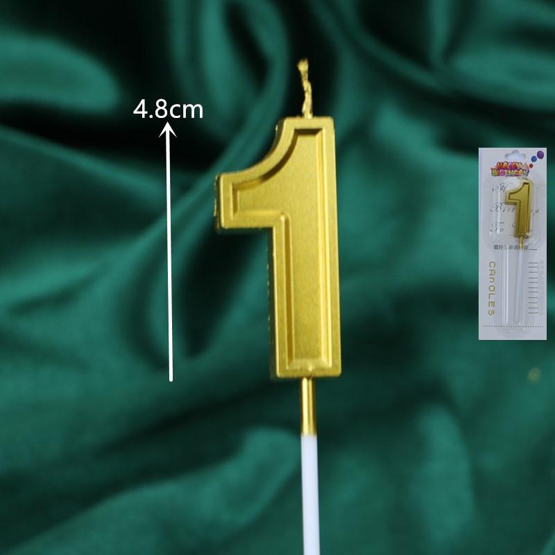 50 Gold and Silver Number Candle Cake Toppers - Individually Boxed Party Decorations