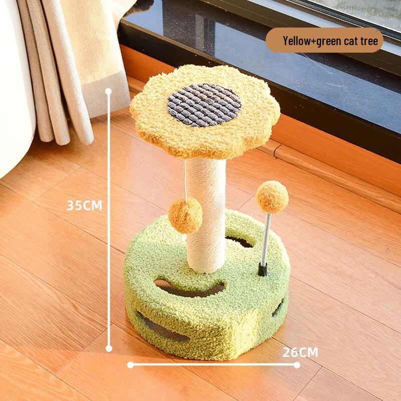 Small Multi-Level Cat Tree with Scratcher & Toy