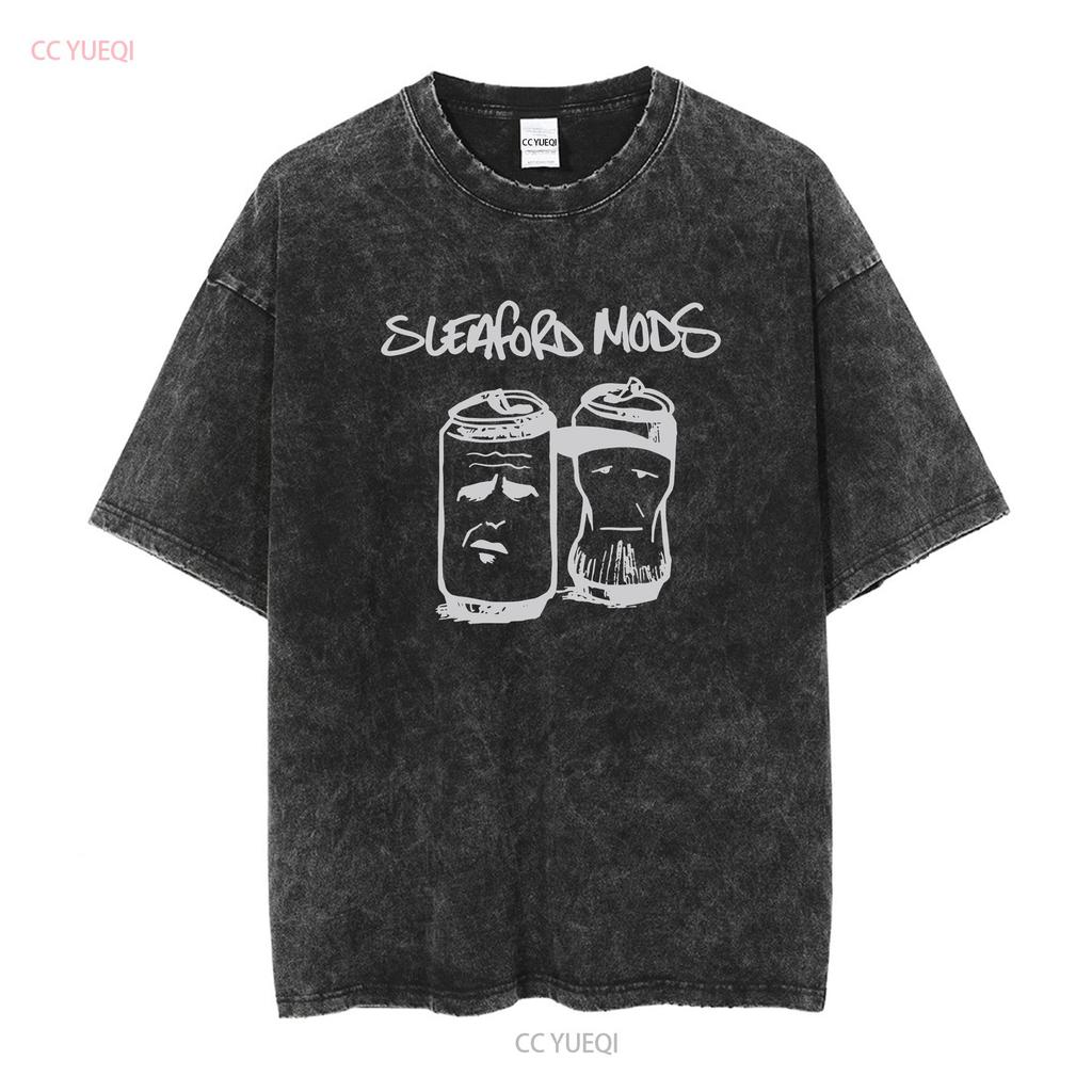 Sleaford Mods T Shirt English Post Punk Music Duo Electro Jason Williamson Andrew Fearn Black White long or short sleeves
