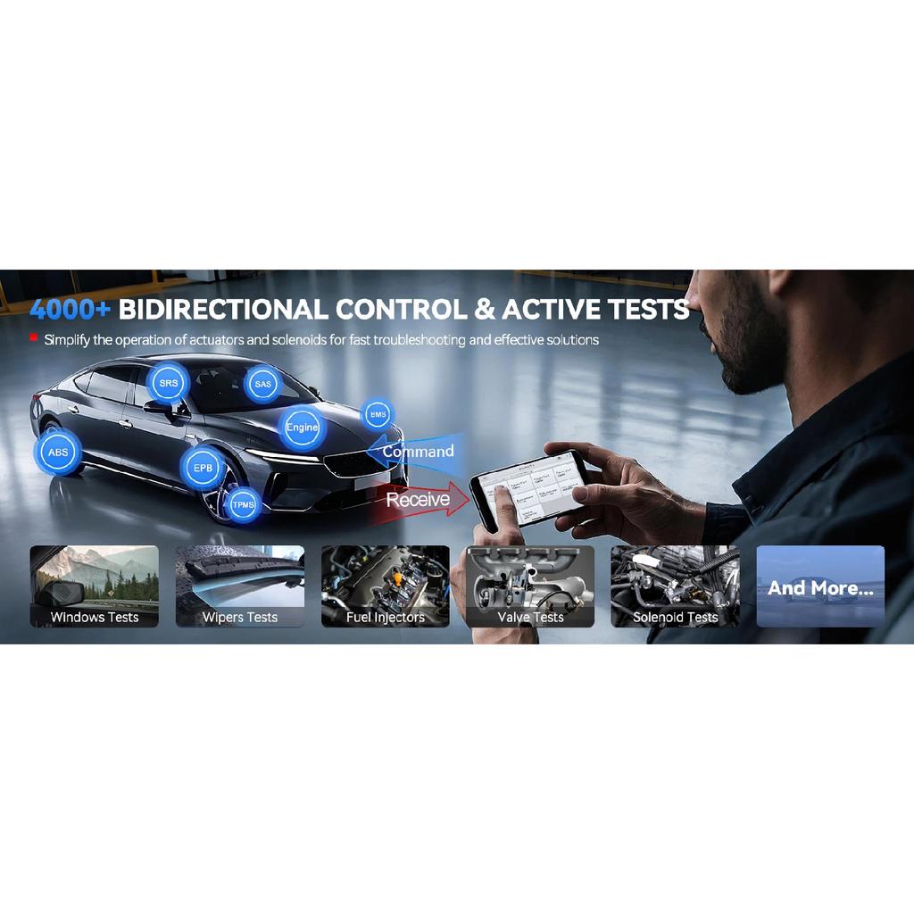 2026 Novo XTOOL Anyscan A30D V2.0 Scanner OBD2 Gratuito Vitalício Ferramentas de Diagnóstico Bluetooth Todos os Sistemas 19 Redefinições Bidirecional FCA