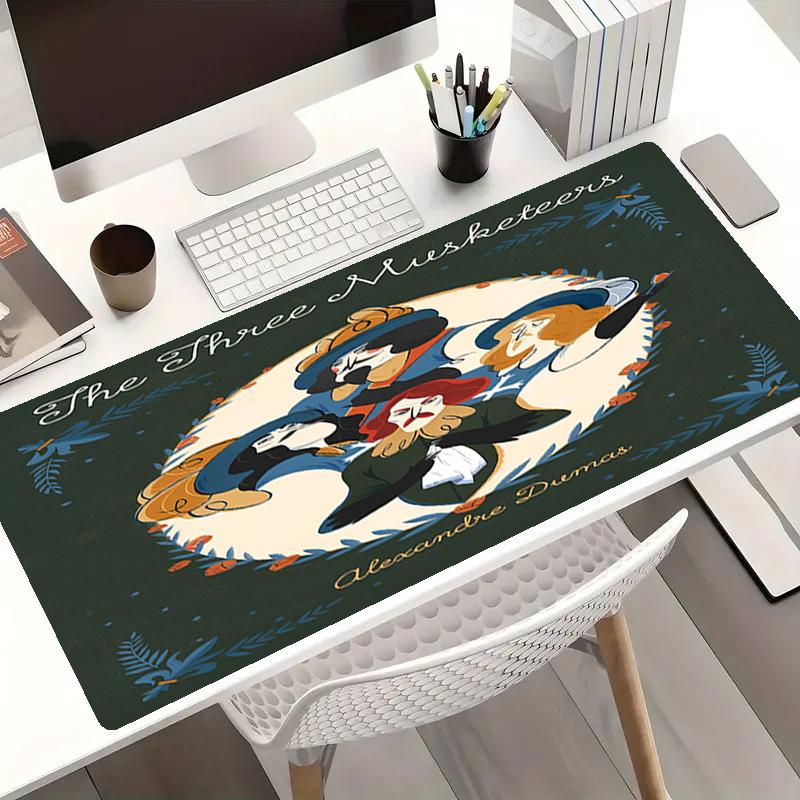 The Three Musketeers Theme Mouse Pad, Non Slip Rubber Base, Multifunctional Office & Home Decor, Perfect for Workspace Personalization.