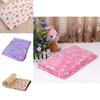 Plush Cute Pet Warm Paw Print Dog Puppy Fleece Blanket For Cozy Sleeping