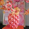 3D Printed Wavy Vase Modern Boho Vase Table Centerpiece Vase for Dried Artificial Flowers Home Room Wedding Decor