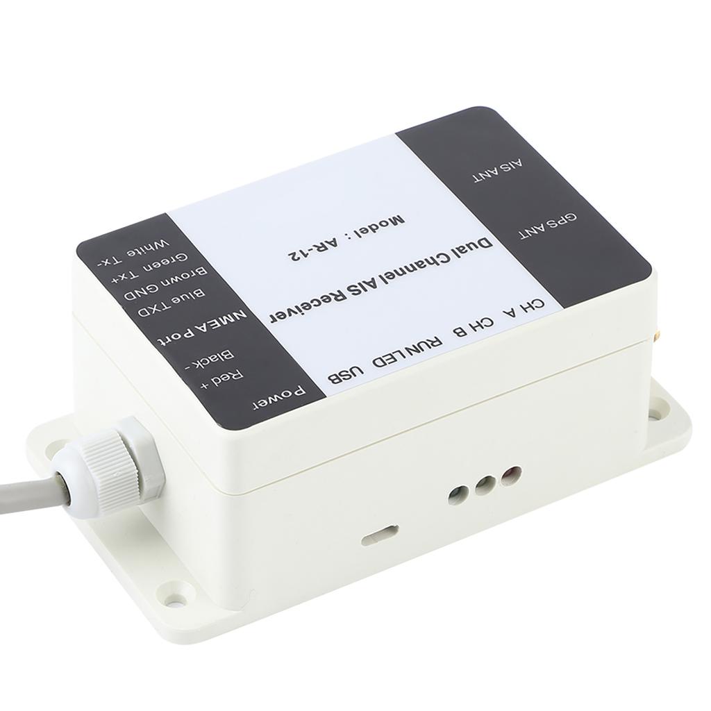 AR‑12 Dual Channel AIS Receiver GPS USB Yacht Steamship NMEA Port Navigator Marine Electronics Receiver