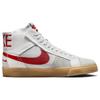Nike Sb Zoom Blazer Mid Premium Deconstructed White University Red Gum  Skateboard Shoes FD5113-100