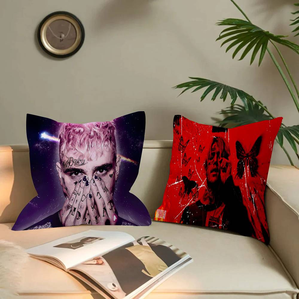 Rapper L-Lil P-Peep Cushion Cover Inches Farmhouse Decor Home Throw Pillow Covers For Couch Decorations