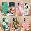 Candy Case For Infinix Smart 9 Painted Flowers Soft Upgrade Full Protection Phone Cover Smart9 Model X6532 Bumper For Girls