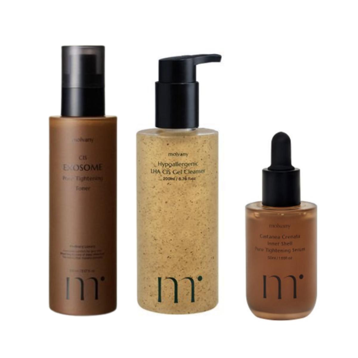 

[molvany] CIS Exosome Pore Tightening Toner 150ml + Gel Cleanser 200ml + Tightening Serum 50ml