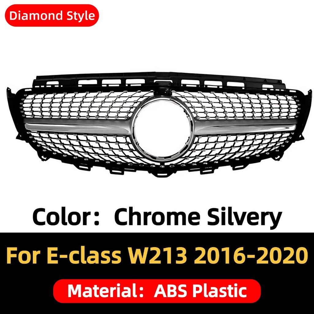 Front Bumper Grille Grill Inlet Mesh Grid Tuning Accessories Body Kit For Mercedes Benz E class W213 2016-2020 E260 Stars Style