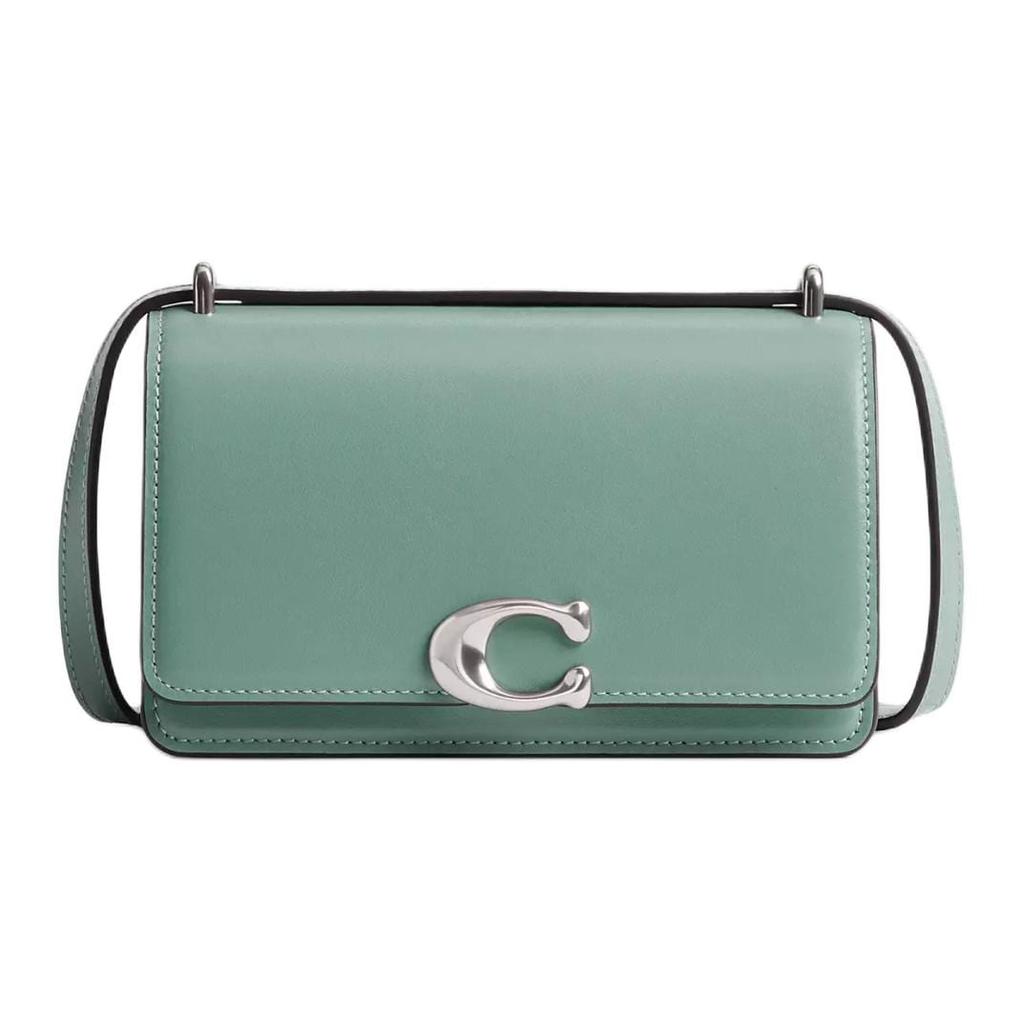 Coach Bandit Refined Calfskin Shoulder Bag, Crossbody Bag Small Women's Blue Crystal CV461-LHAQM