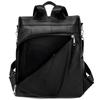 Women's PU Backpack with Patchwork Design Large Capacity Shoulder Bag for Daily Travel