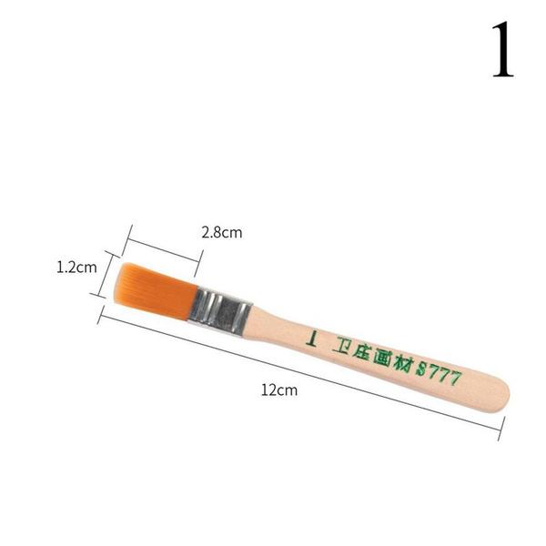 

1/12PCS HighQuality Nylon Paint Brushes with Different Sizes and Wooden Handles Ideal for Acrylic, Oil and Watercolor Painting