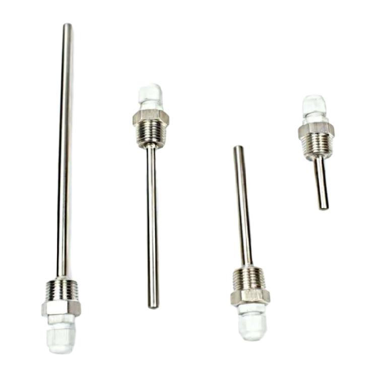 50/100/200/300mm 1/2in Thread Immersions Sleeve Shell Blind Tube Stainless Steel Probe Water Tanks Protective Shell