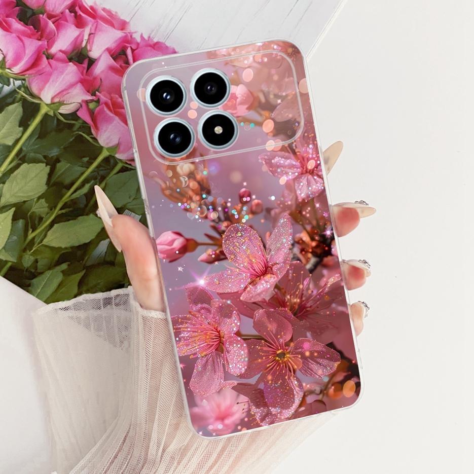 For Xiaomi Poco F8 Pro Ultra Case Stylish Butterfly Painted Cover Soft Silicone Case For Xiaomi Poco F8 Ultra PocoF8 Pro 5G Bags