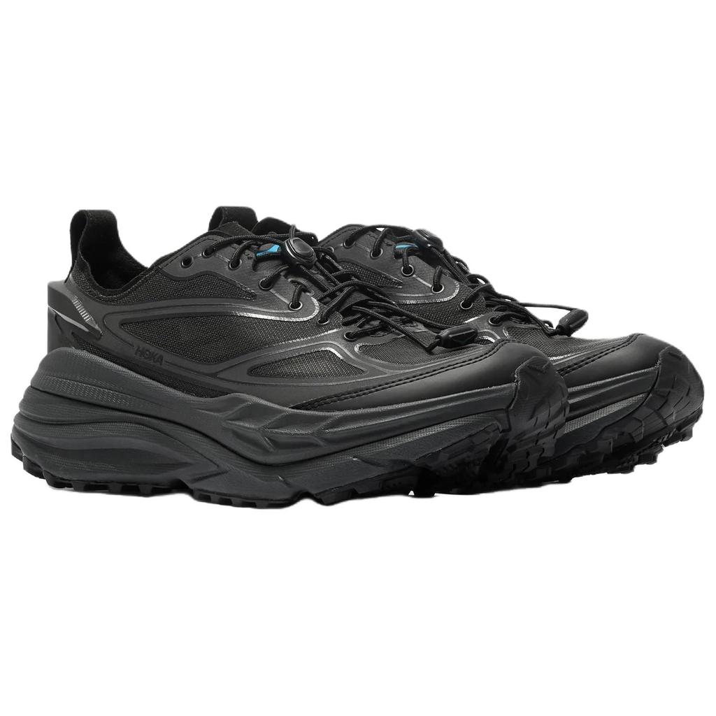 HOKA One One Stinson One7 Trail Running Shoes Men's Black 1178630-BBNB