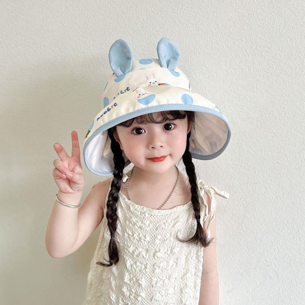 UV Protection Kids Sun Hats Polyester Sunscreen Bucket Hat New Fisherman Hat  Kids