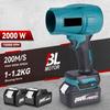 128000RPM Brushless Electric Air Blower Handheld Turbo Blower Cordless Portable Dust Snow Sweeper Tool