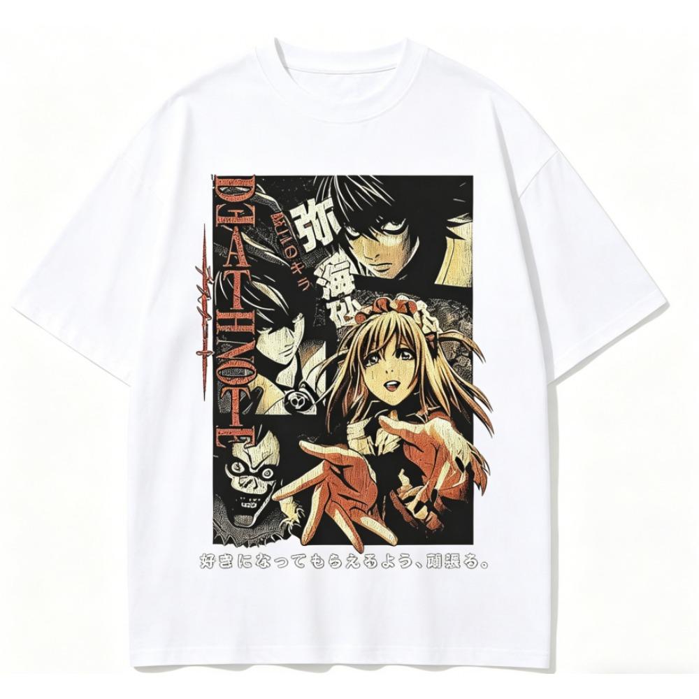 Death Note Anime Lover T shirt Year round clothing personality Clothes Plus Size Unisex New Model Couples high quality soft