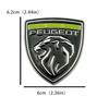 6.2x6cm Metal Car Fender Side Emblem Rear Trunk Badge Sticker for Peugeot 206 207 208 301 508 308 407 5008 2008 4008 ZI 106 107 108