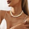 Women European Summer New Light Luxury Minimalist Pearl Necklace Fashion All Match French Retro Layered Choker