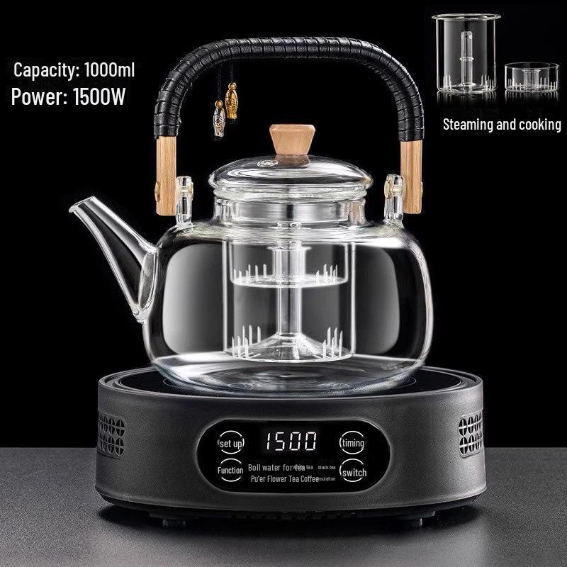 Michu Electric Ceramic Stove Tea Maker: Compact Automatic Water Boiler with Heat Preservation.