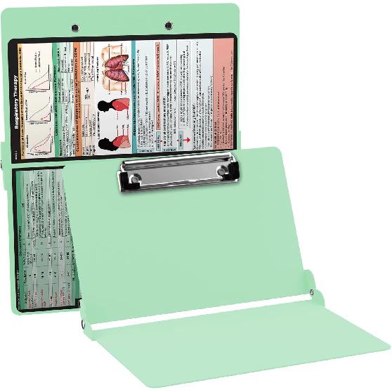 Whitecoat Clipboard® - Respiratory Edition (Mint, Bifold)