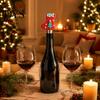 Stainless Steel Wine Stoppers Christmas Bottle Stopper, Reusable Cork, Decorative PVC Cartoon Leakproof Closures Toppers Design, Airtight Sealing