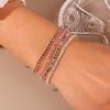 Exquisite Cubic Zirconia Bracelets for Women Silver Color Rhinestone Bracelet Chain Girls Party Holiday Jewelry Gifts