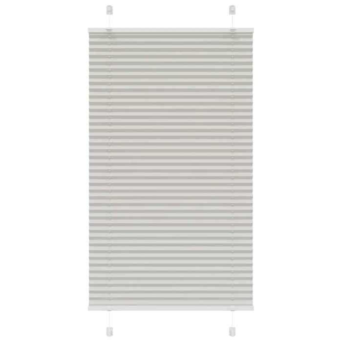 VidaXL Store Plissé Gris Clair 80x100 Cm Largeur Du Tissu 79,4 Cm, Store Plissé De Fenêtre, Store Accordéon, Store Plissé De 4015326