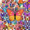 50 Embroidered Butterfly Pet Stickers Creative Design Beautiful Butterfly Transparent Stickers