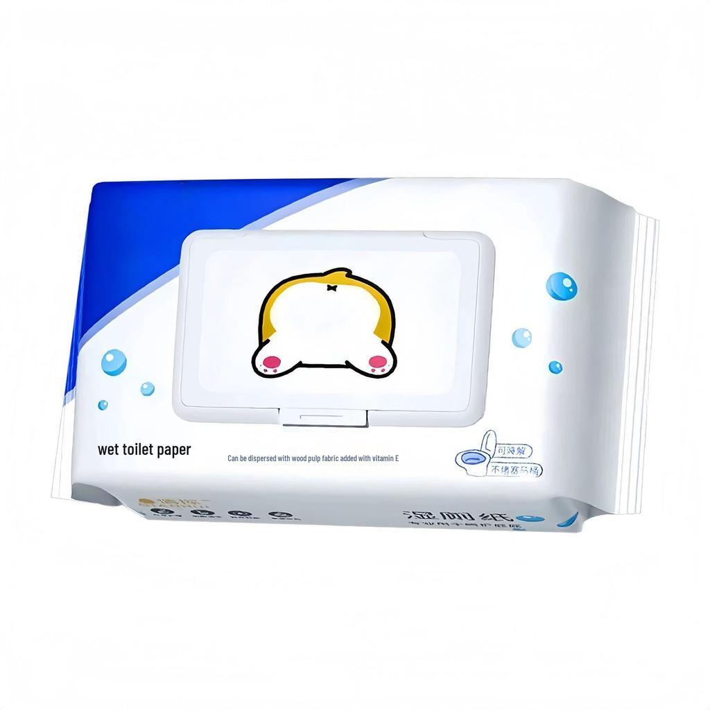 Gentle Formula Flushable Wet Wipes - Soft, Moisturizing, and Original Wood Pulp.