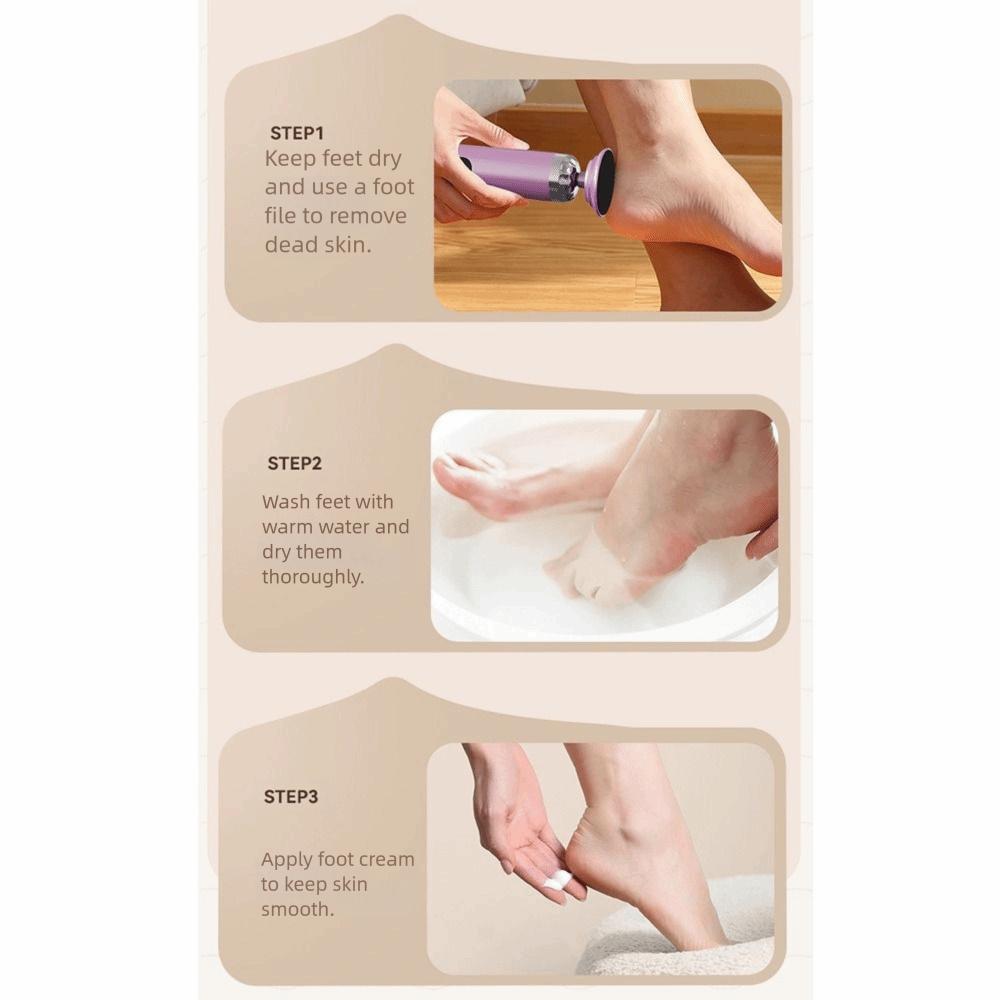Adjustable Electric Foot File with Sandpaper Discs Automatic Foot Grinder  Callus Removal