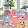 Lovely Bluey Square rugs are a great choice for living rooms, bedrooms, home décor, and as gifts